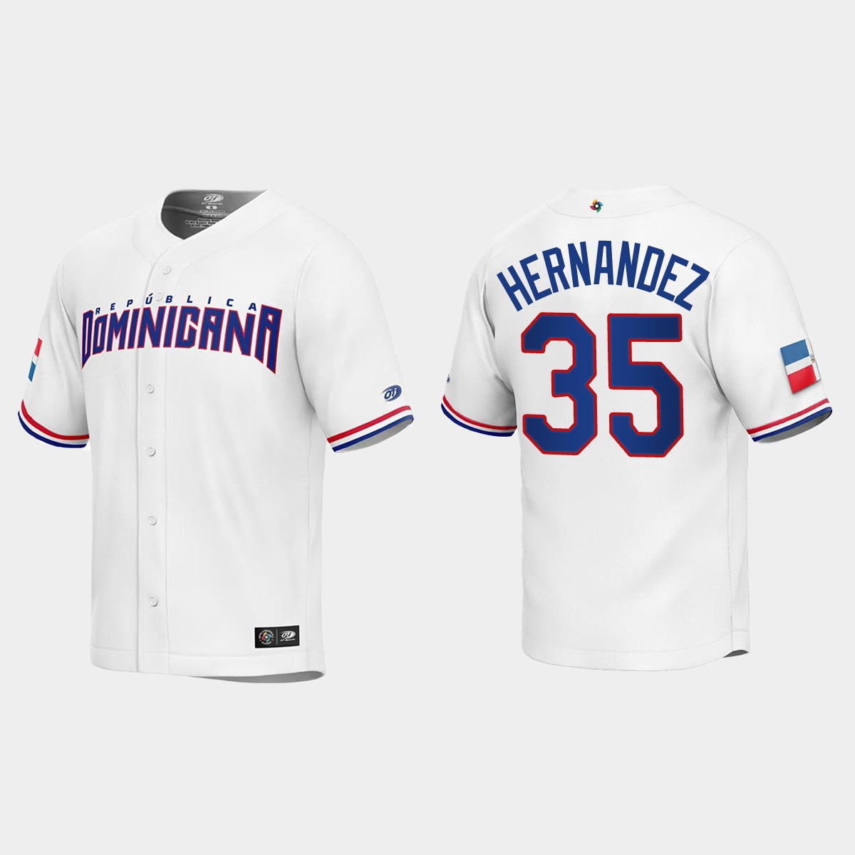 Teoscar Hernandez Dominican Republic 2023 World Classic Jersey - White