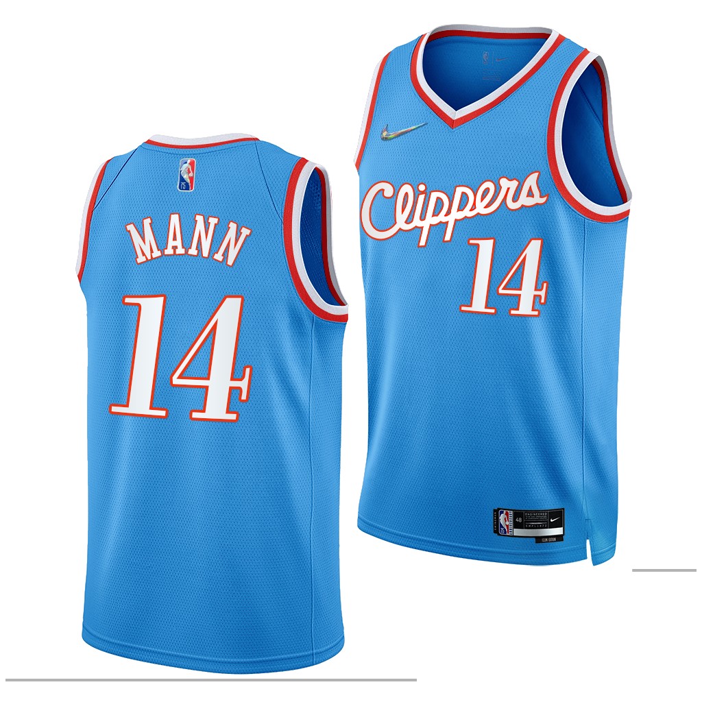 Terance Mann #14 Clippers City Edition Blue Jersey Florida State Seminoles 2019 Draft