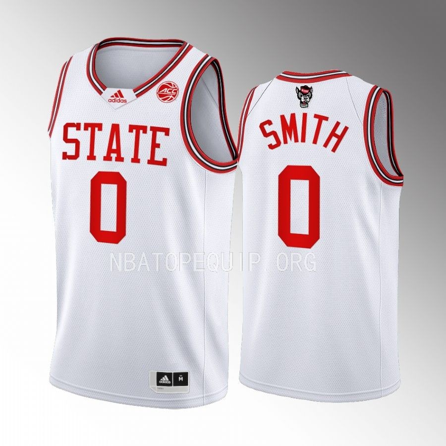 Terquavion Smith NC State Wolfpack White Jersey 2022-23 1983 Throwback 40th Anniversary