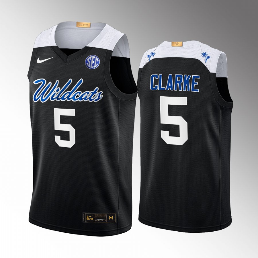 Terrence Clarke Kentucky Wildcats Black Jersey College Elite