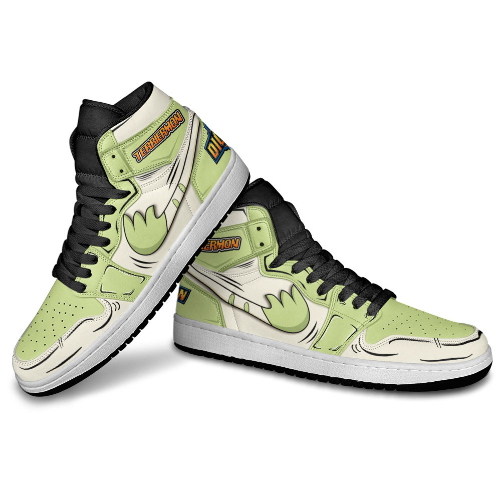 Terriermon Skill JD1s Sneakers Digimon Anime Shoes For Fans, Air Jordan Hightop