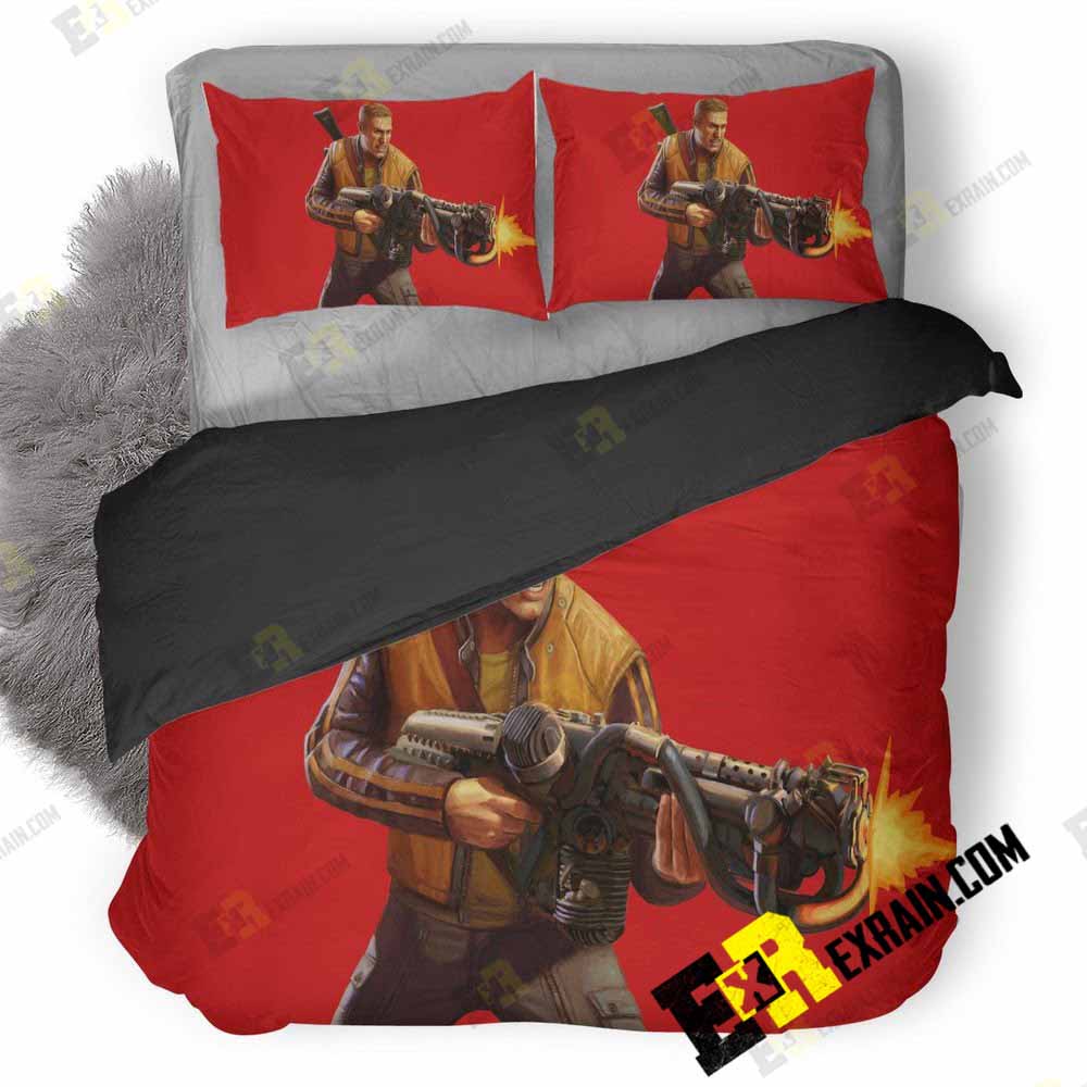 Terror Billy Wolfenstein Ii The New Colossus 7C 3D Customized Duvet Cover Bedding Set