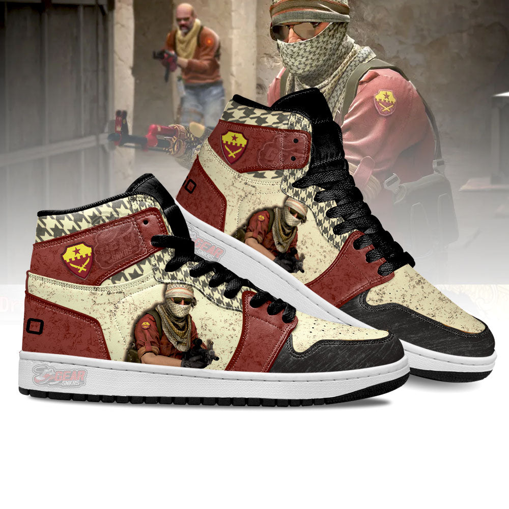 Terrorist Characters Counter-Strike Skins JD Sneakers Shoes For Fans, Air Jordan Hightop