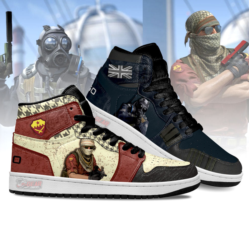 Terrorist vs Terrorist Counter-Strike Skins JD Sneakers Shoes For Fans, Air Jordan Hightop