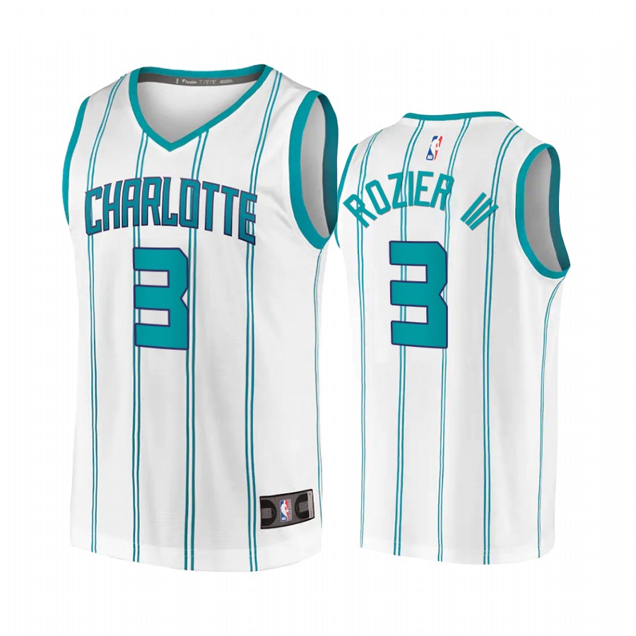 Terry Rozier III Charlotte Hornets White Association 2020-21 Jersey
