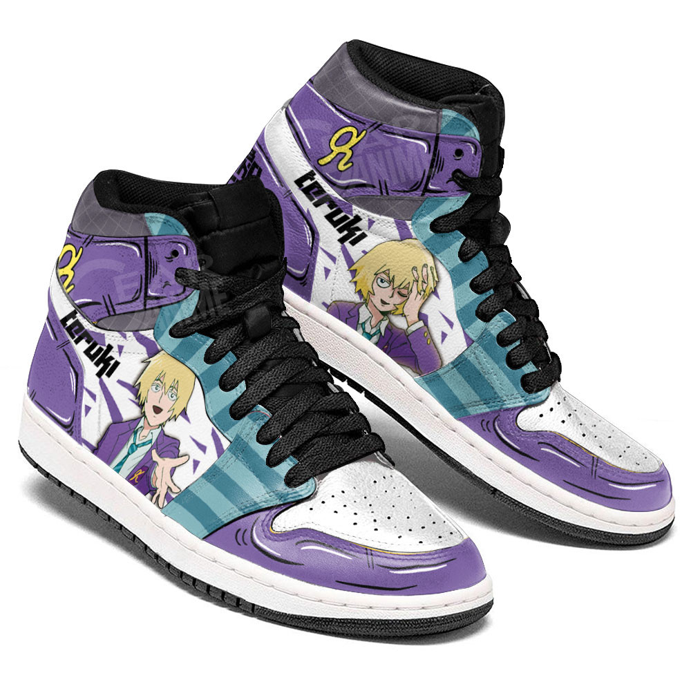 Teruki Hanazawa JD1s Sneakers Mob Psycho 100 Anime Shoes, Air Jordan Hightop