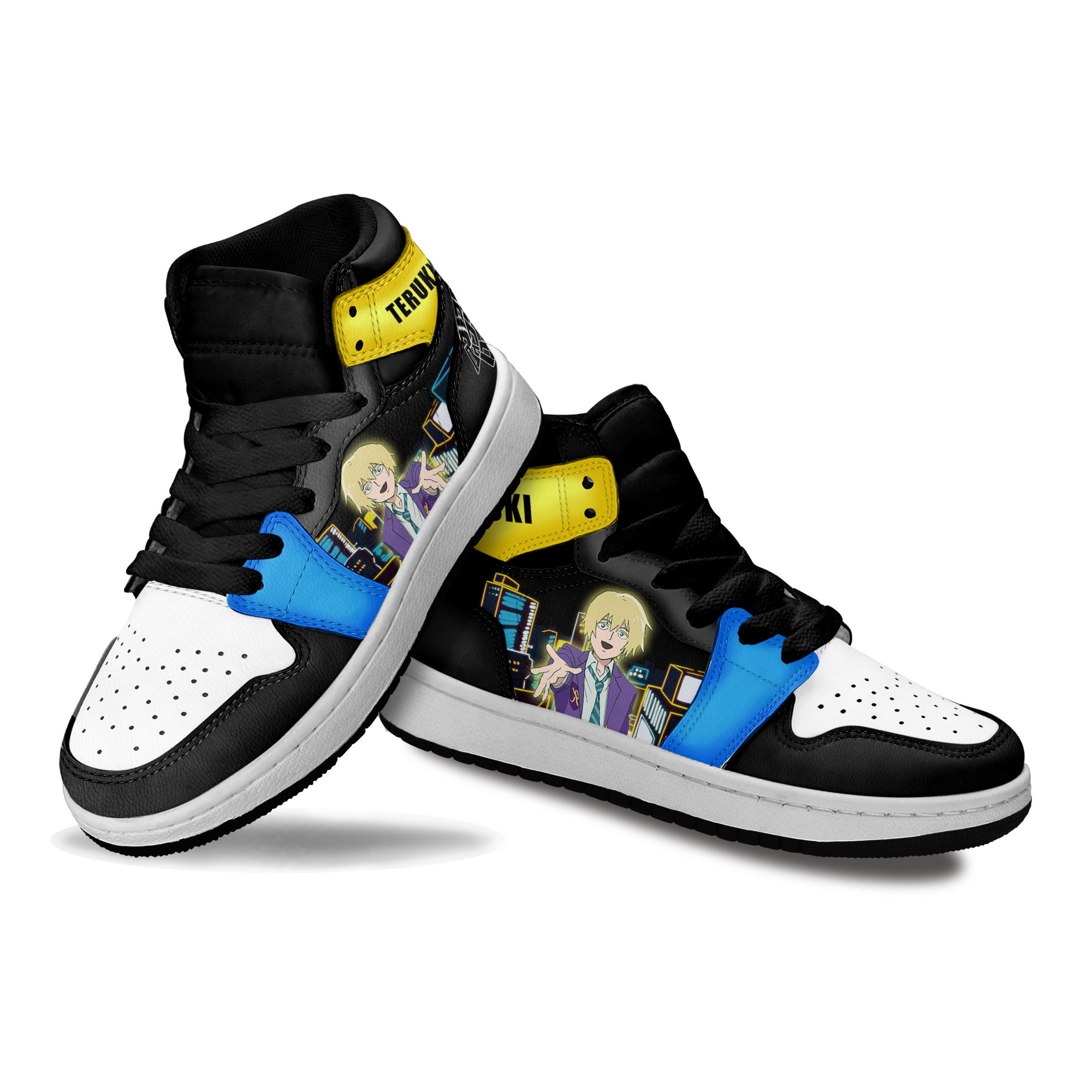 Teruki Hanazawa Kids Sneakers Mob Psycho 100 Anime Shoes For Kids