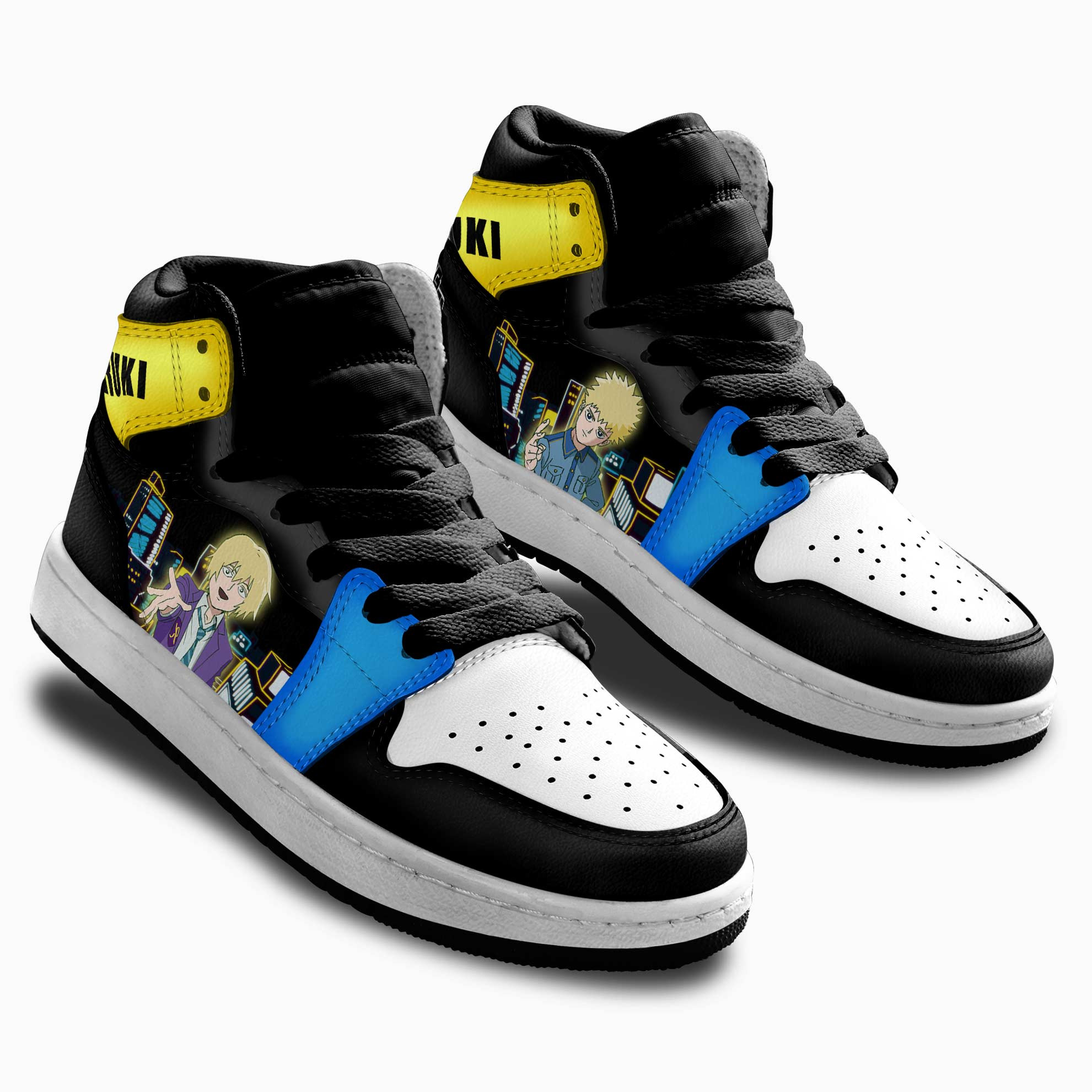 Teruki Hanazawa Kids Sneakers Mob Psycho 100 Anime Shoes For Kids