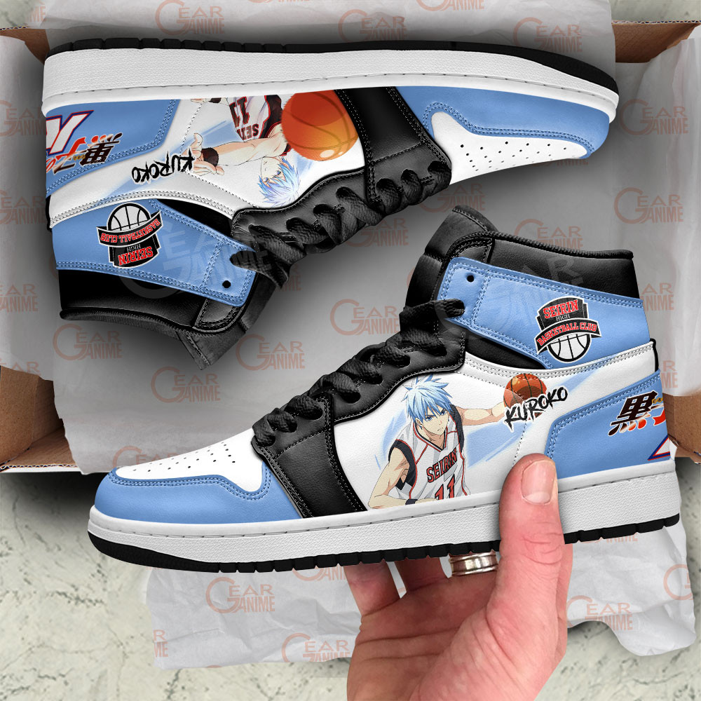 Tetsuya Kuroko JD1s Sneakers Kuroko’s Basketball Anime Shoes, Air Jordan Hightop