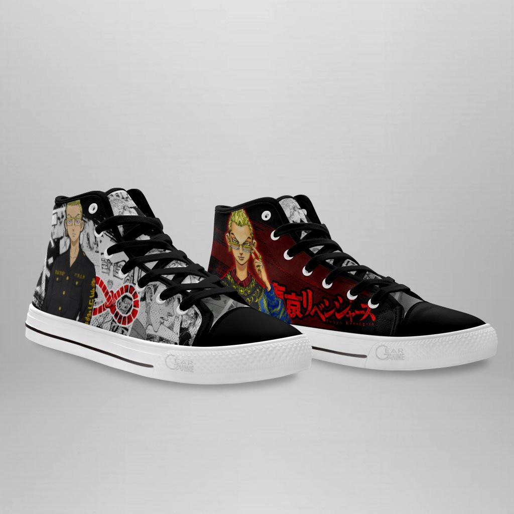 Tetta Kisaki High Top Shoes Custom Manga Anime Tokyo Revengers Sneakers