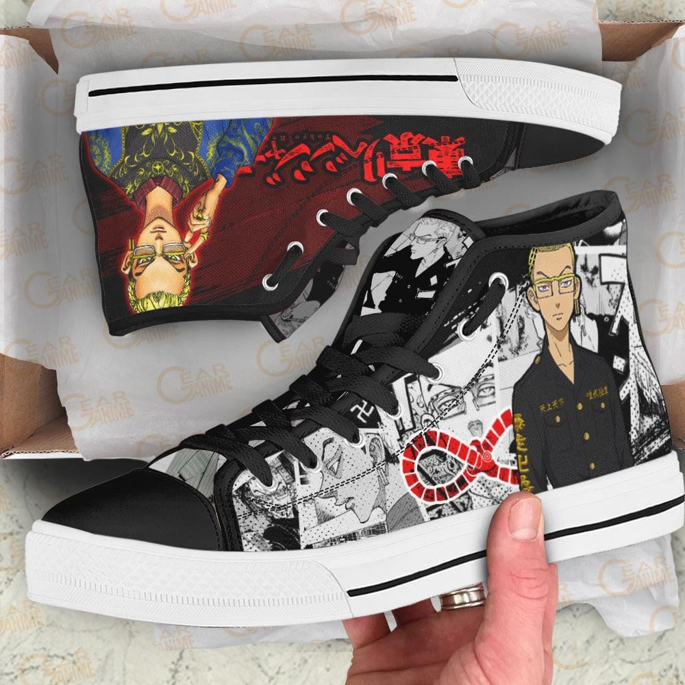 Tetta Kisaki High Top Shoes Custom Manga Anime Tokyo Revengers Sneakers