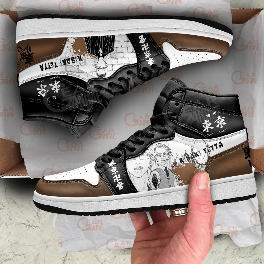 Tetta Kisaki JD1s Sneakers Tokyo Revengers Manga Anime Shoes, Air Jordan Hightop
