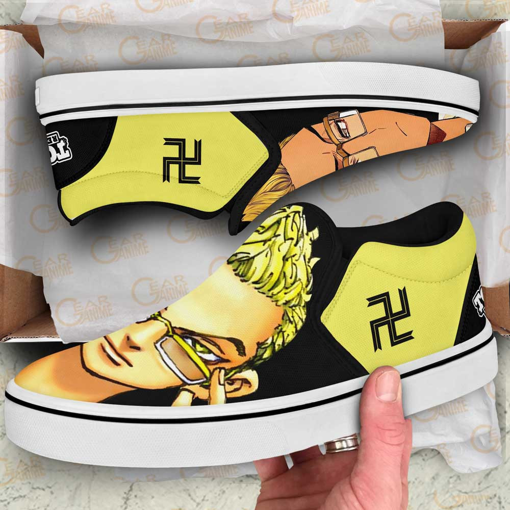 Tetta Kisaki Slip-On Shoes Canvas Custom Anime Tokyo Revengers Shoes