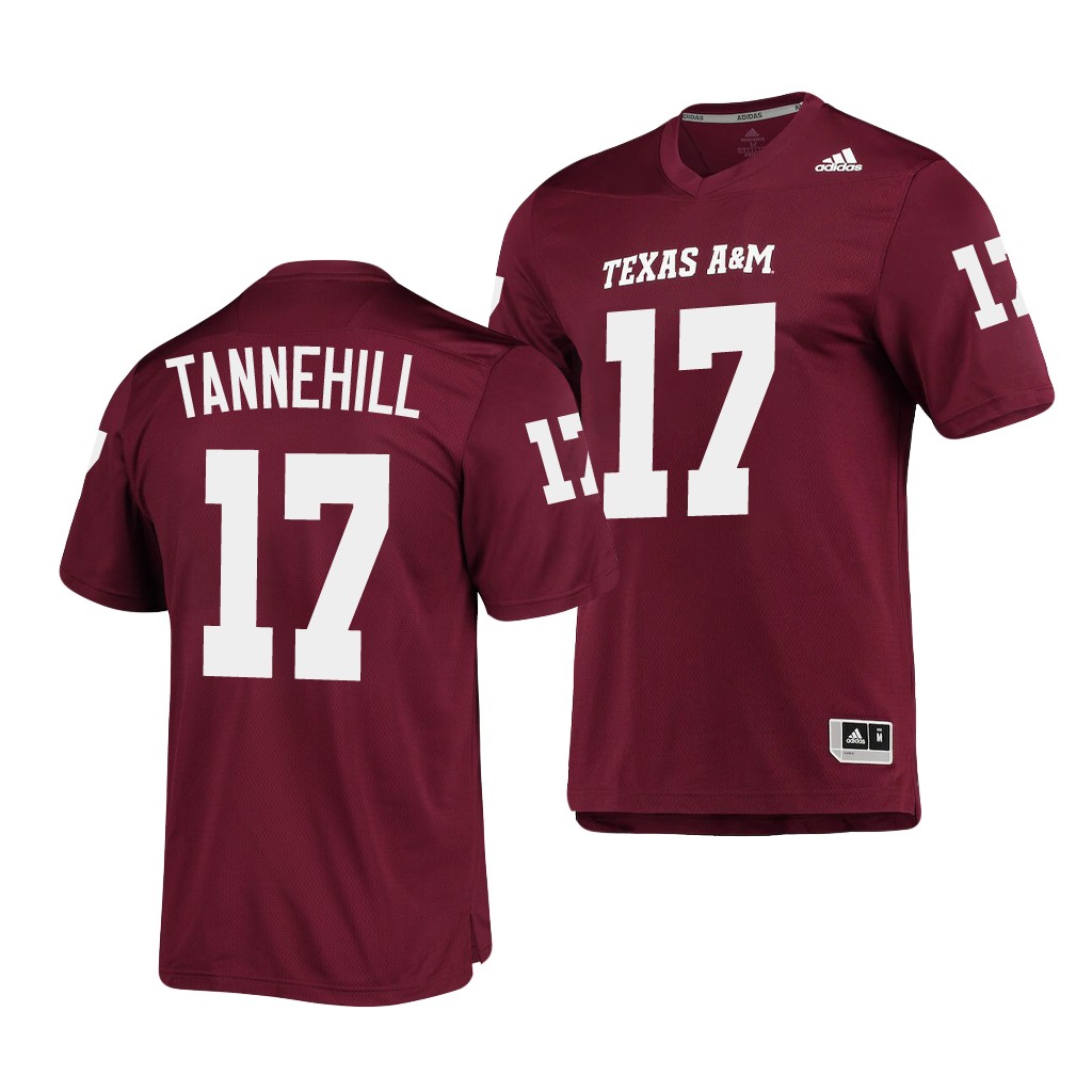 Texas A&M Aggies 17 Ryan Tannehill Maroon AEROREADY Jersey Men's