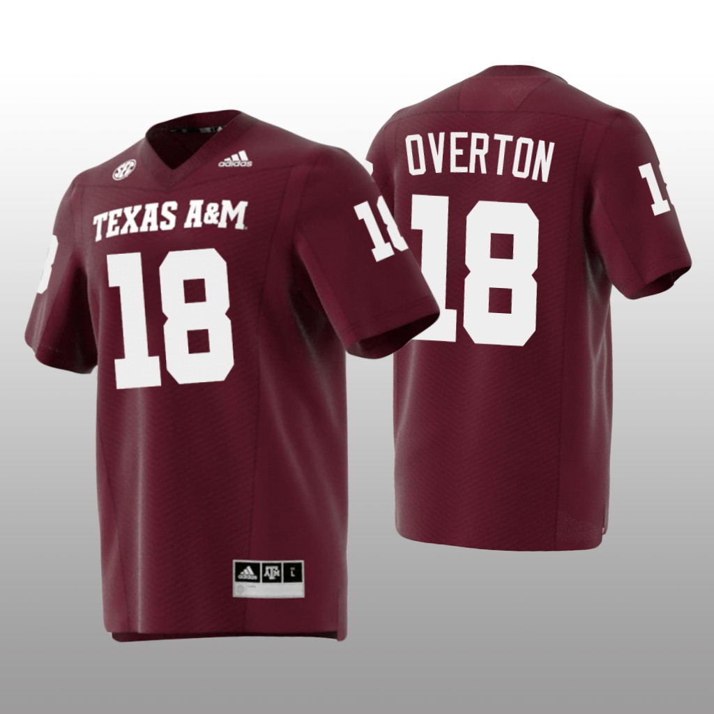 Texas A&M Aggies LT Overton Maroon Jersey Premier - Men's