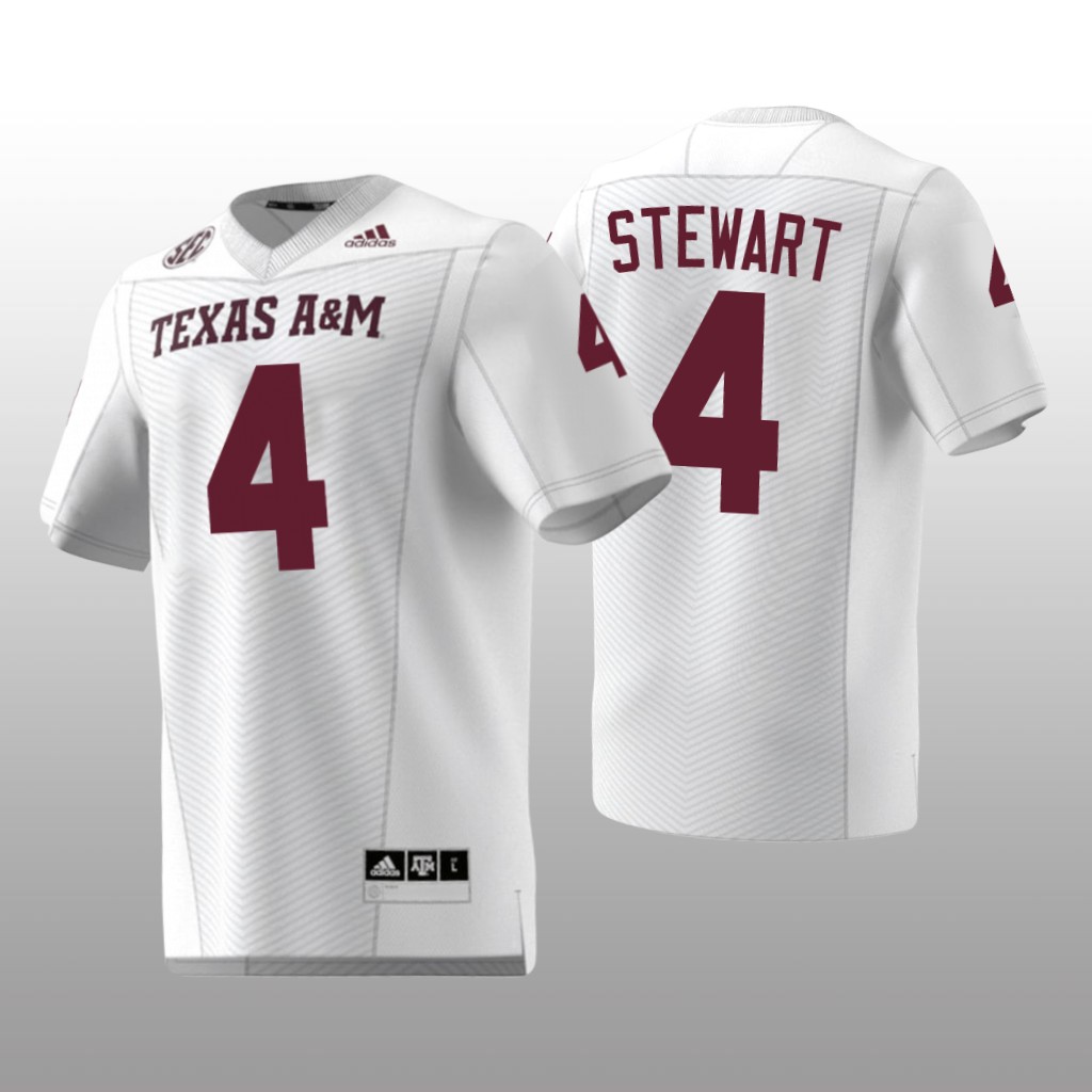 Texas A&M Aggies Shemar Stewart White Jersey Premier - Men's
