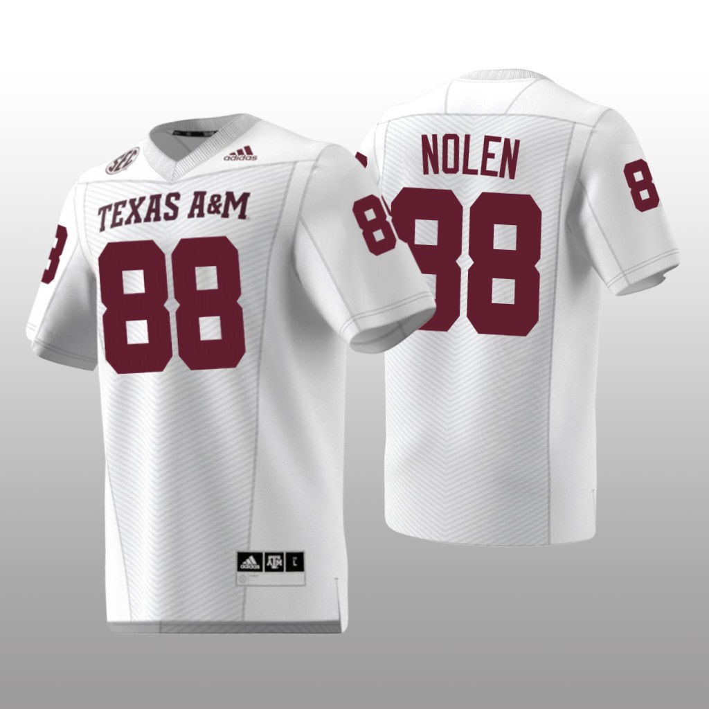 Texas A&M Aggies Walter Nolen White Jersey Premier - Men's
