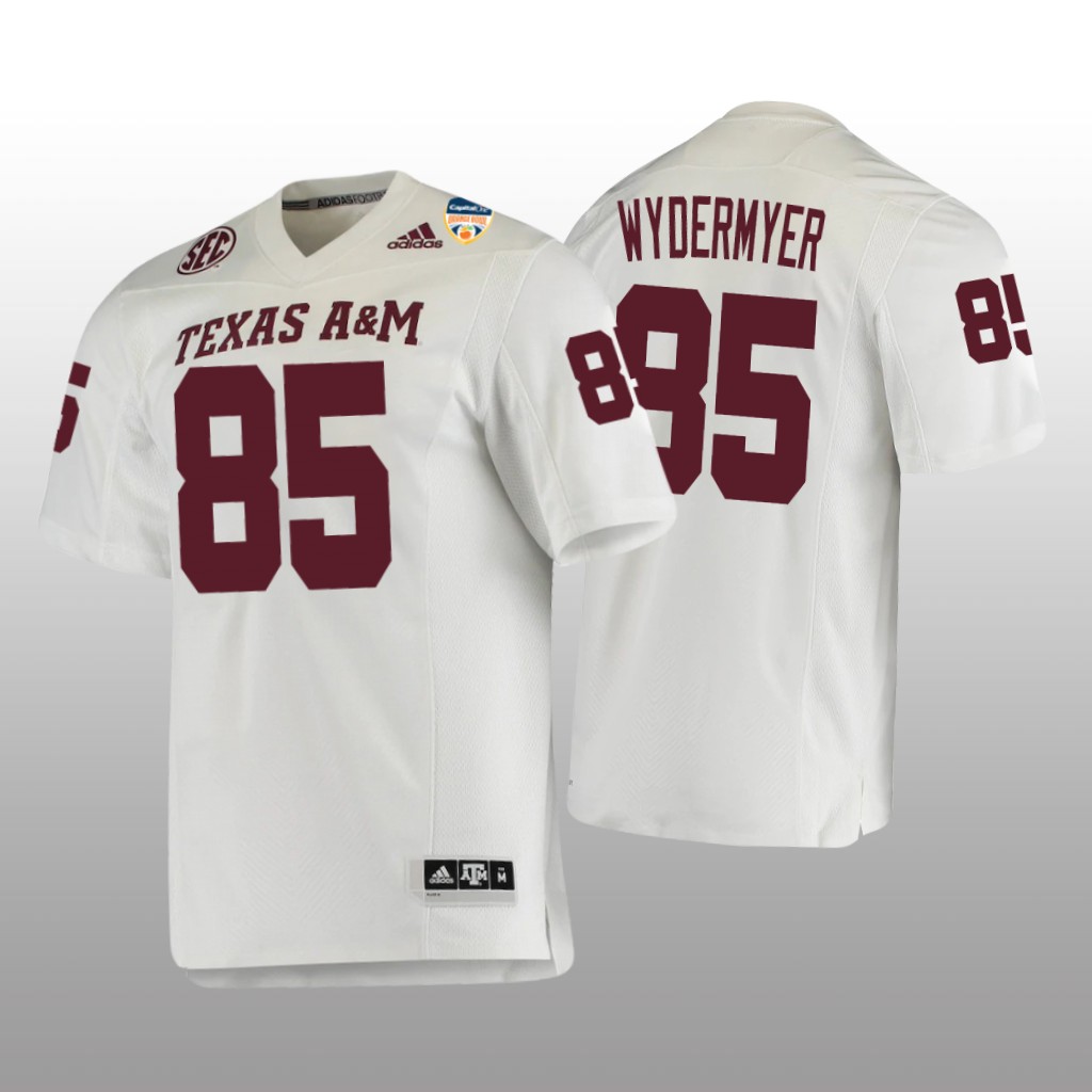 Texas A&M Aggies White 2021 Orange Bowl College Jalen Wydermyer Jersey