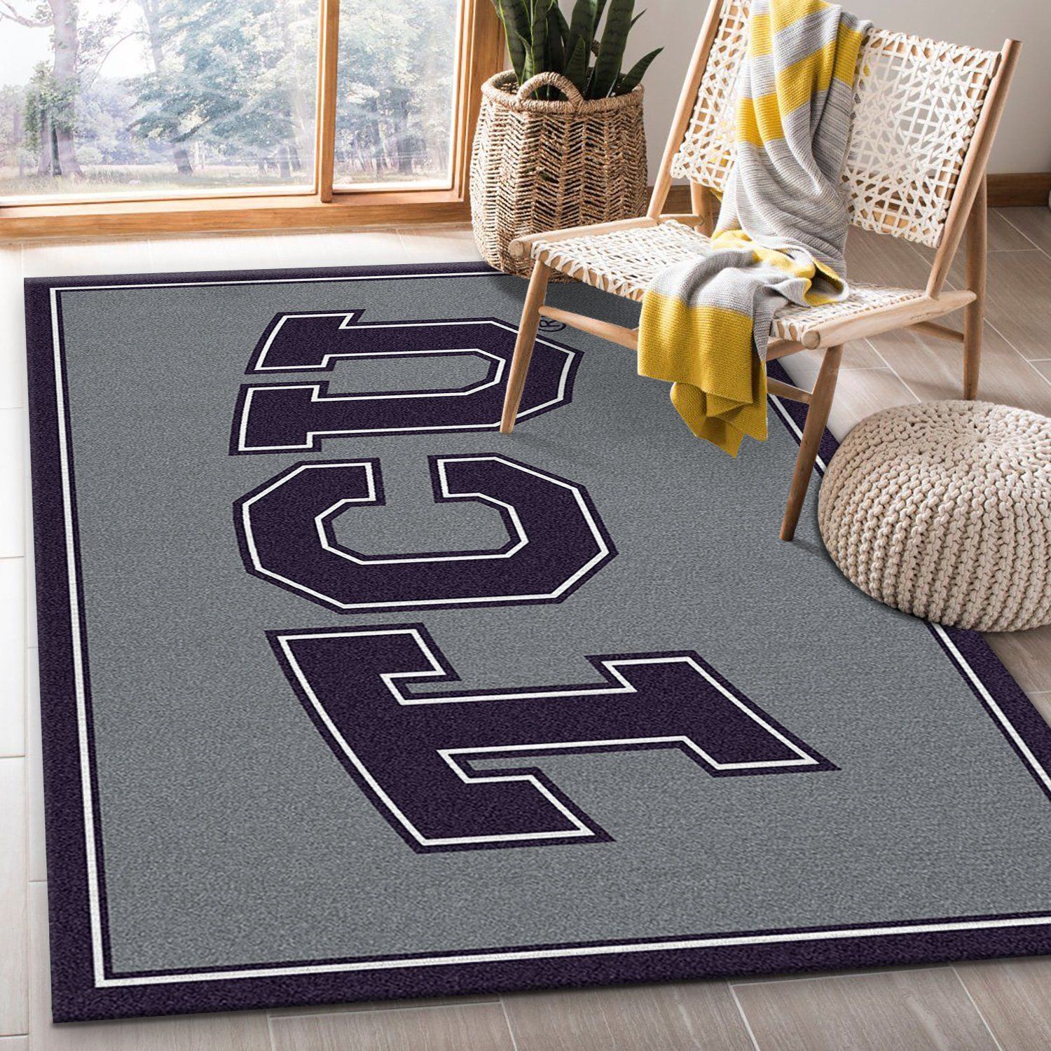 Texas Christian University Rectangle Rug – Custom Size And Printing