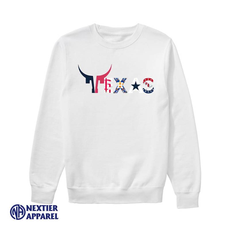 Texas Houston Rockets Astros Dallas Cowboys Rangers shirt Unisex Sweatshirt