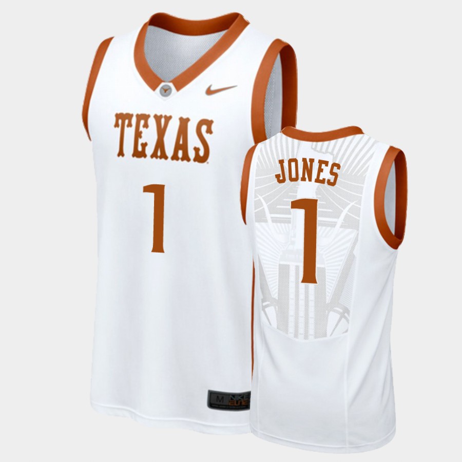 Texas Longhorns Andrew Jones White College Jersey