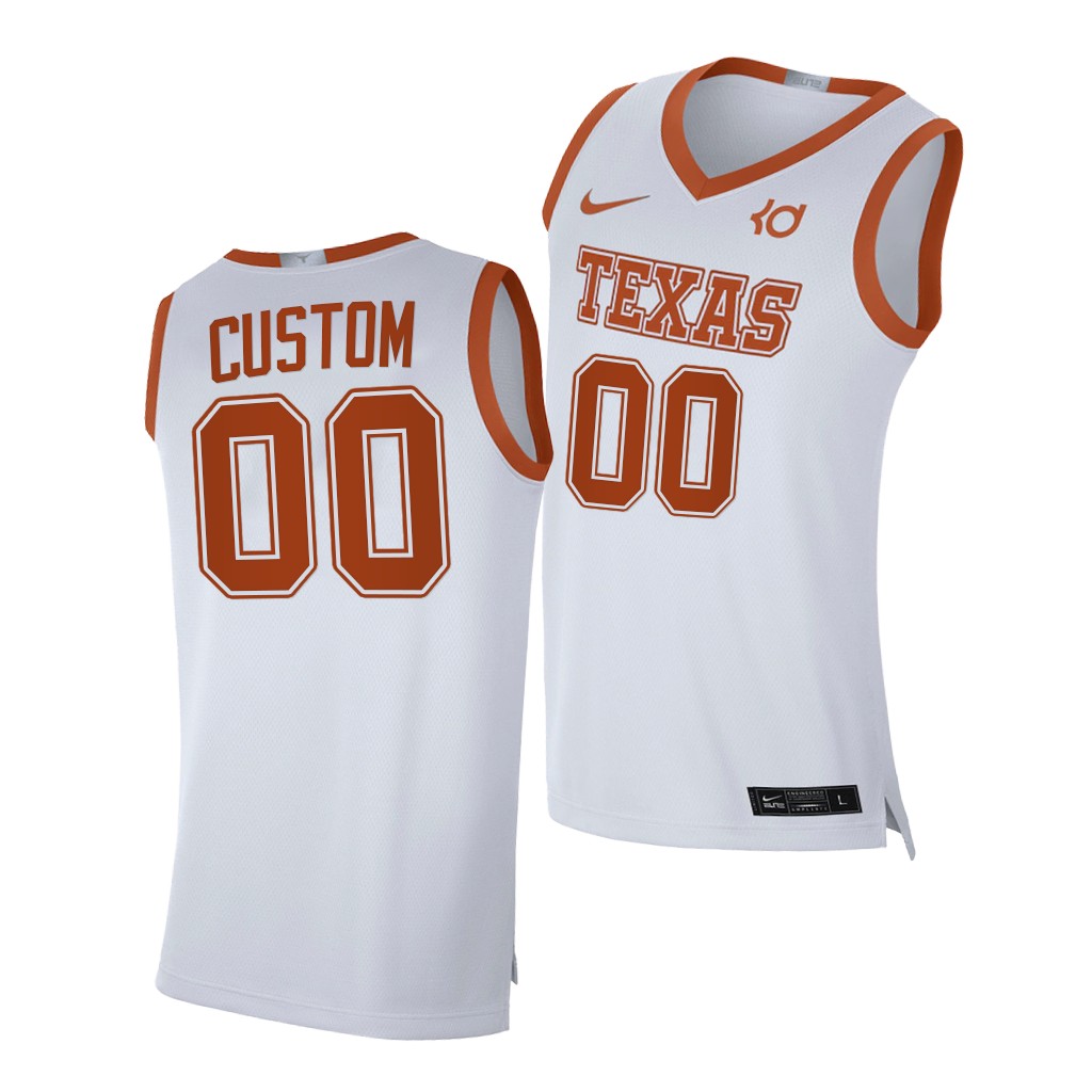 Texas Longhorns Custom White 2020-21 Alumni Player Limited Jersey