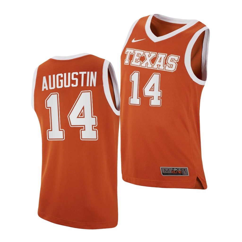 Texas Longhorns D.J. Augustin Orange College Jersey