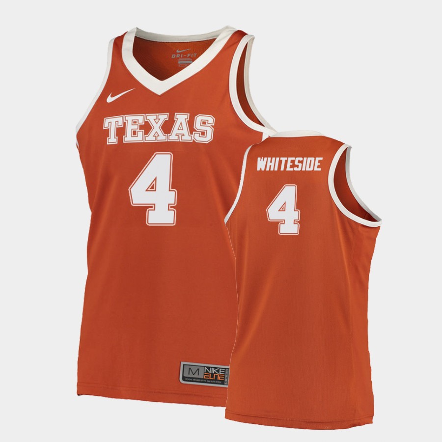 Texas Longhorns Drayton Whiteside Orange Road College Jersey
