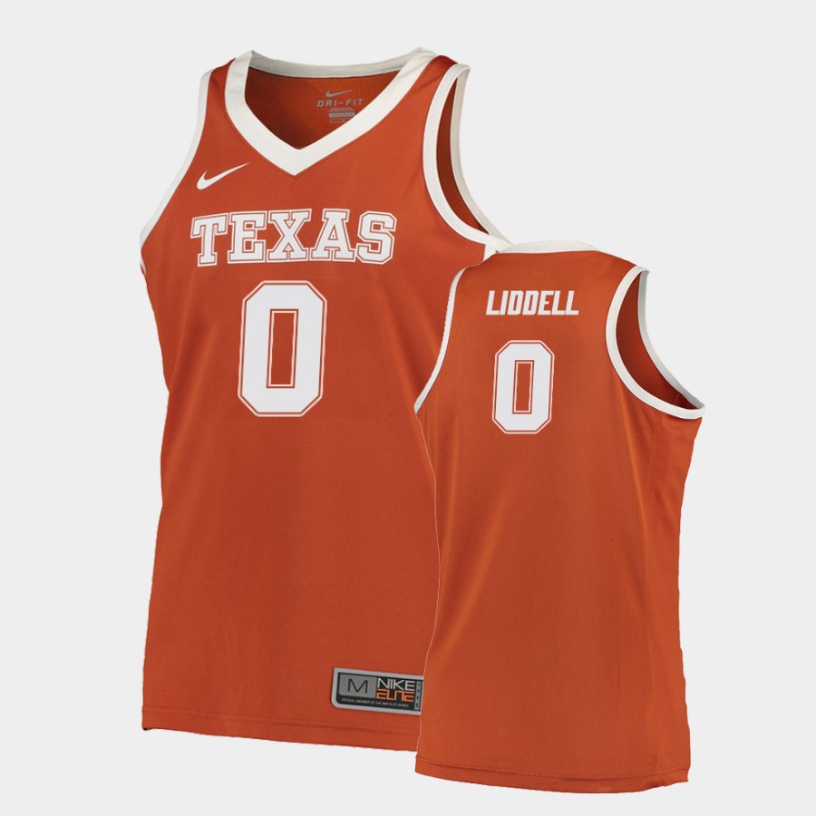 Texas Longhorns Gerald Liddell Orange Road College Jersey