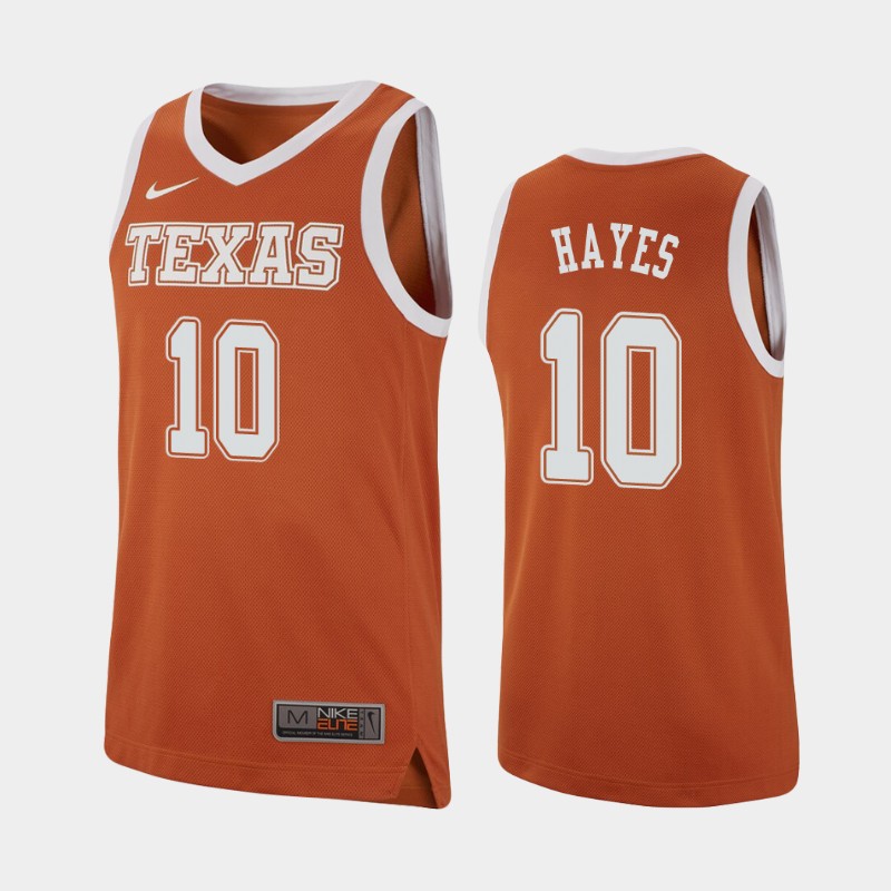Texas Longhorns Jaxson Hayes Texas Orange Men's College Jersey