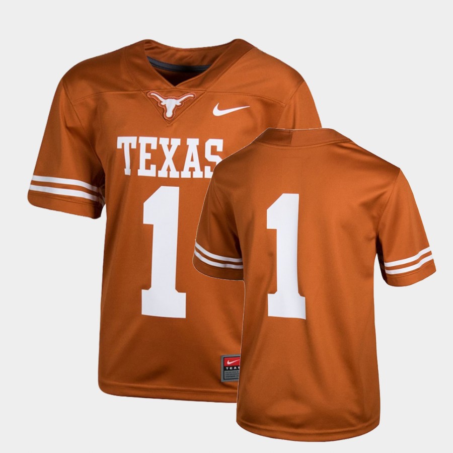 Texas Longhorns Texas Orange College Team Jersey