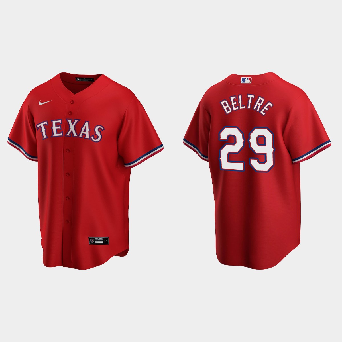 Texas Rangers #29 Adrian Beltre Red 2020 Alternate Jersey