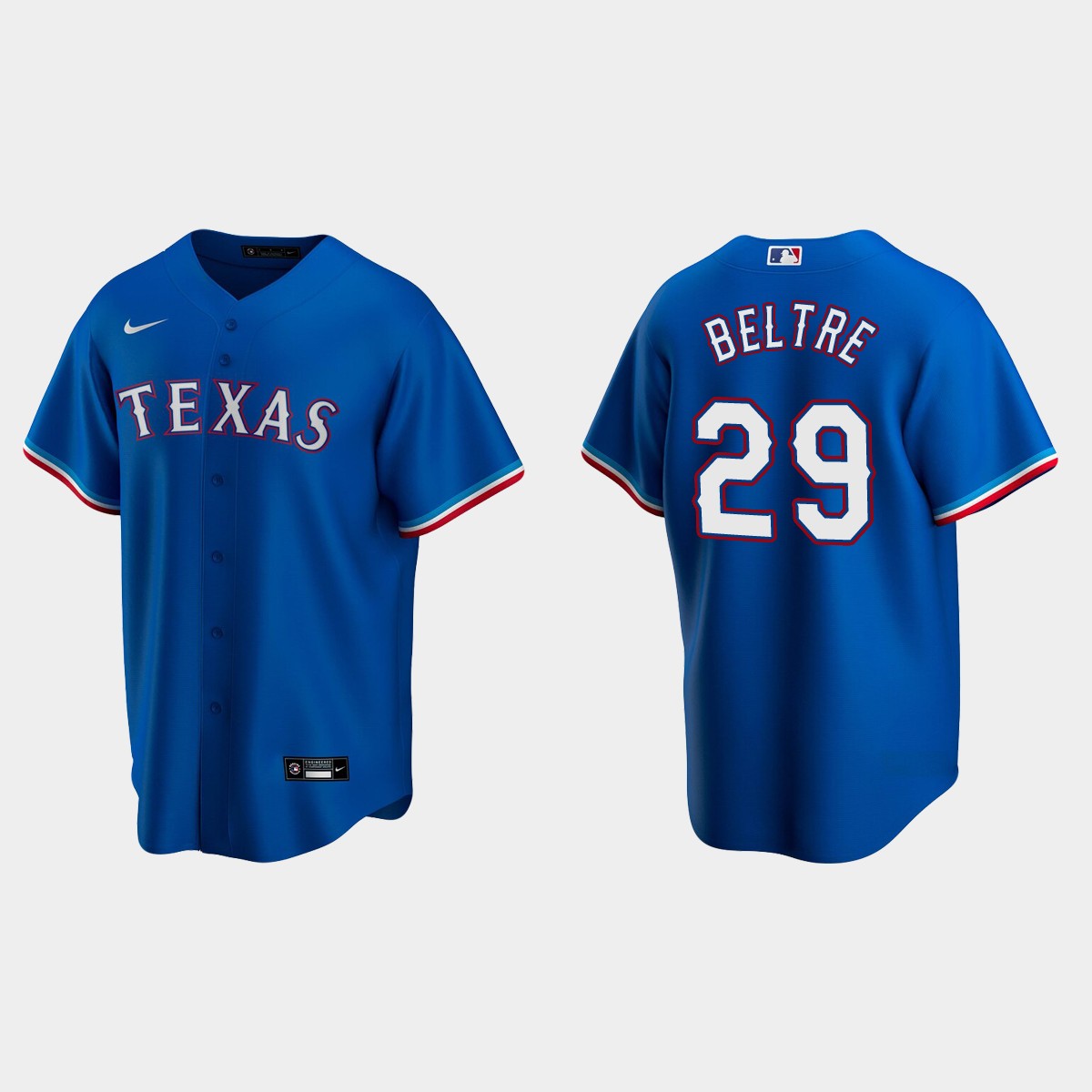 Texas Rangers #29 Adrian Beltre Royal Alternate Jersey