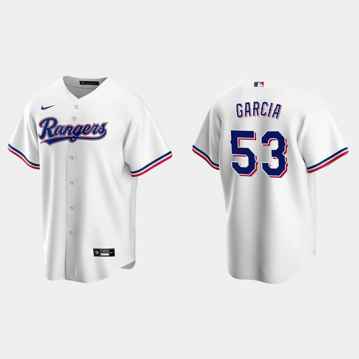 Texas Rangers #53 Adolis Garcia Home Jersey - White