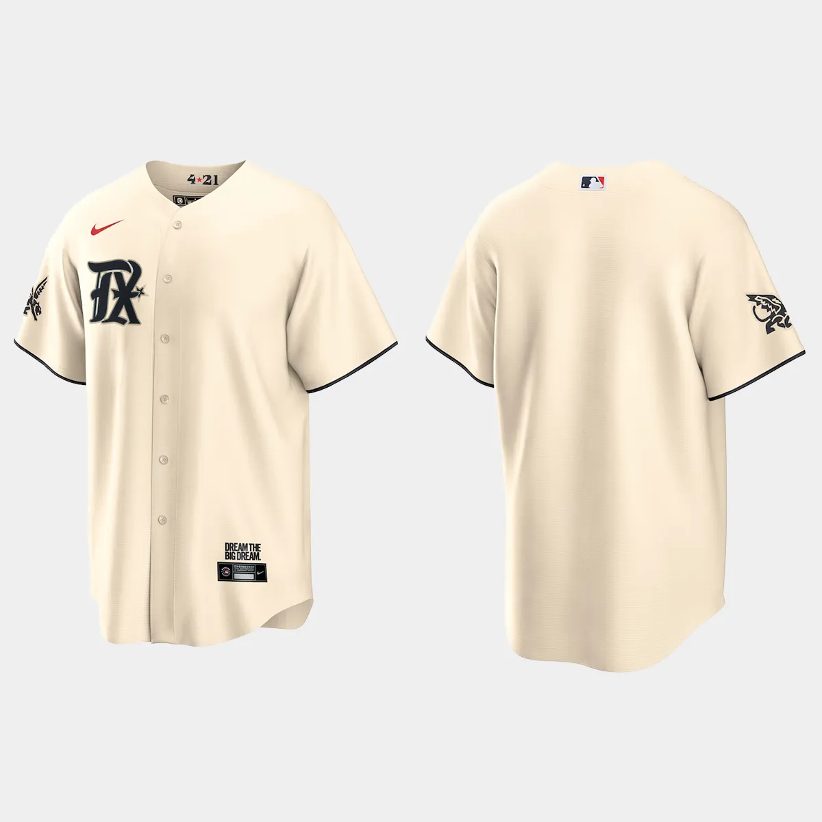 Texas Rangers 2023 City Connect Jersey - Cream