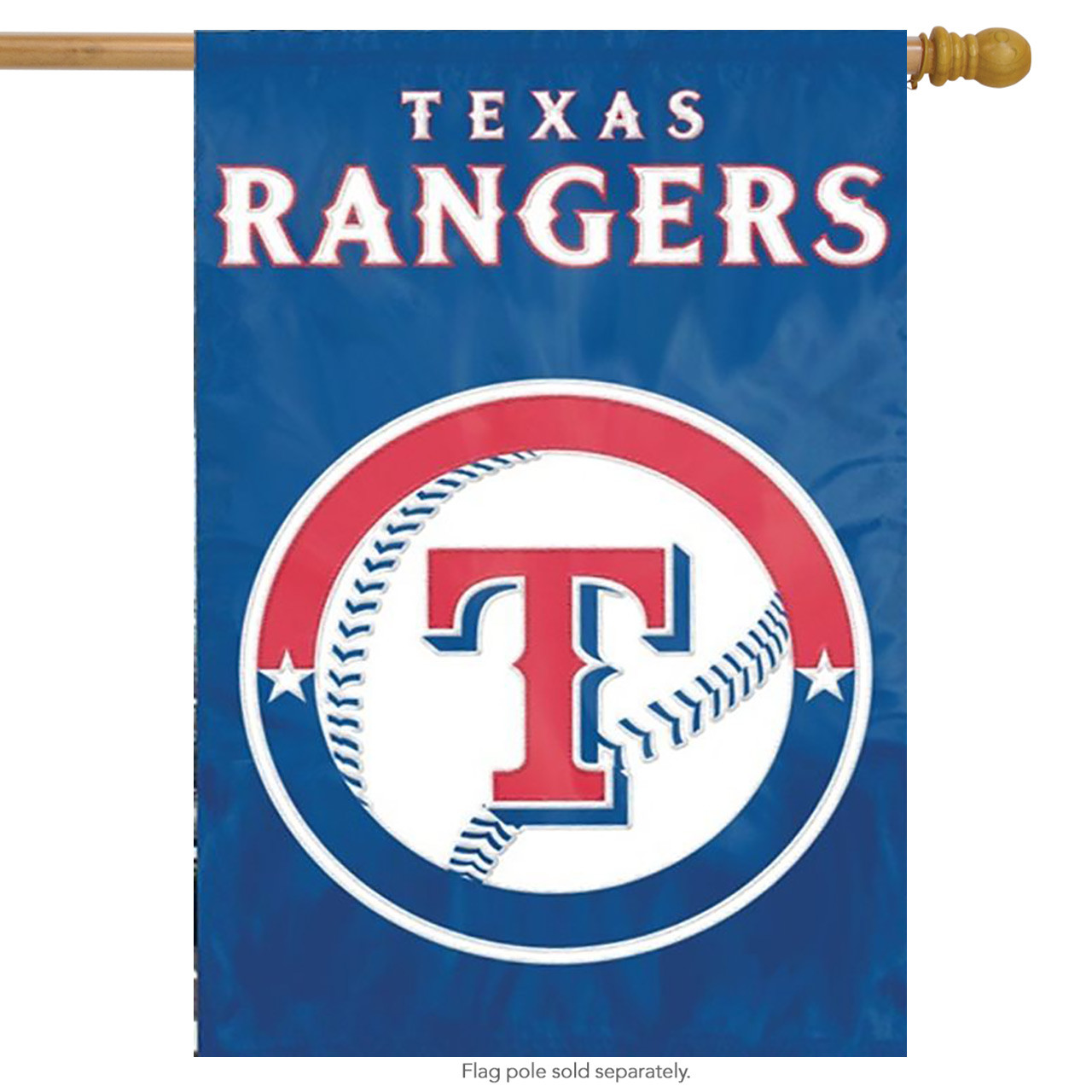 Texas Rangers Applique Embroidered Banner Flag MLB Garden Flag, House Flag