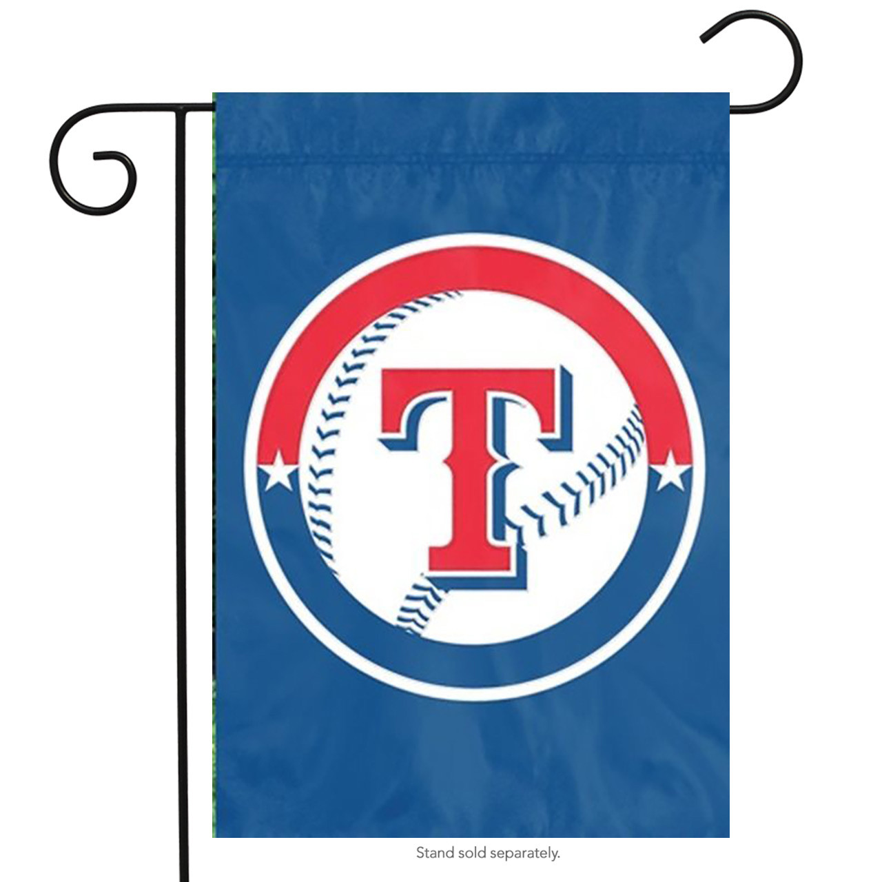 Texas Rangers Applique Garden / Window Flag MLB Garden Flag, House Flag