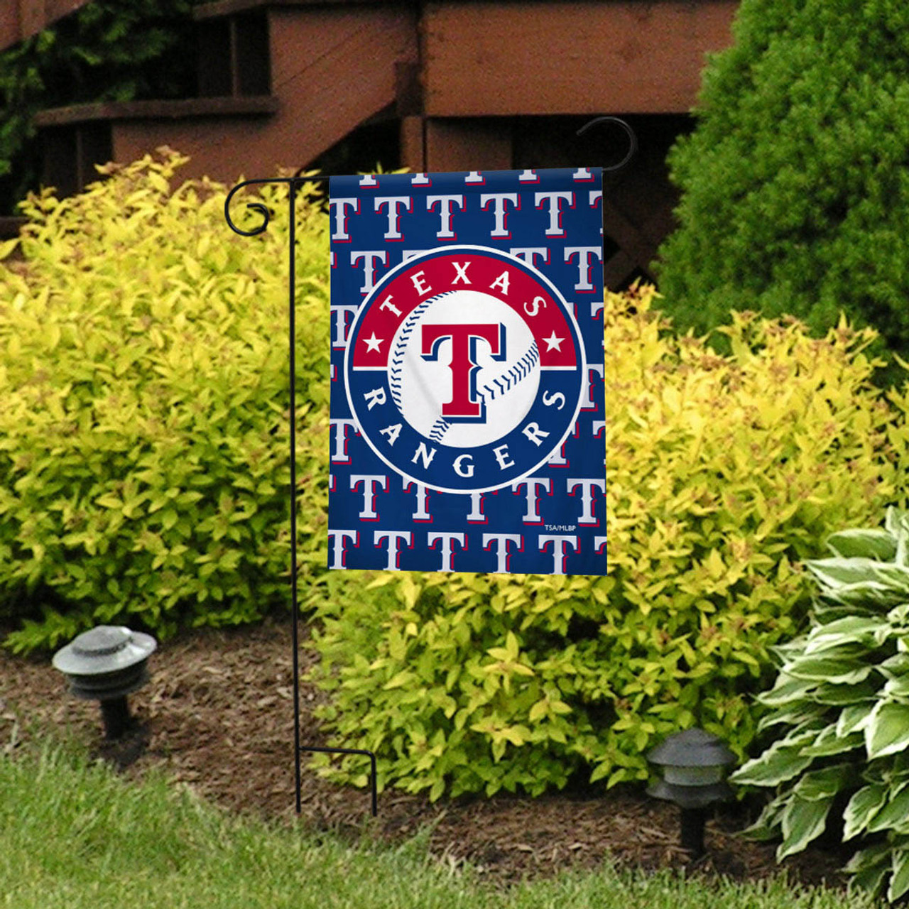 Texas Rangers Greeting Card Garden Flag, House Flag