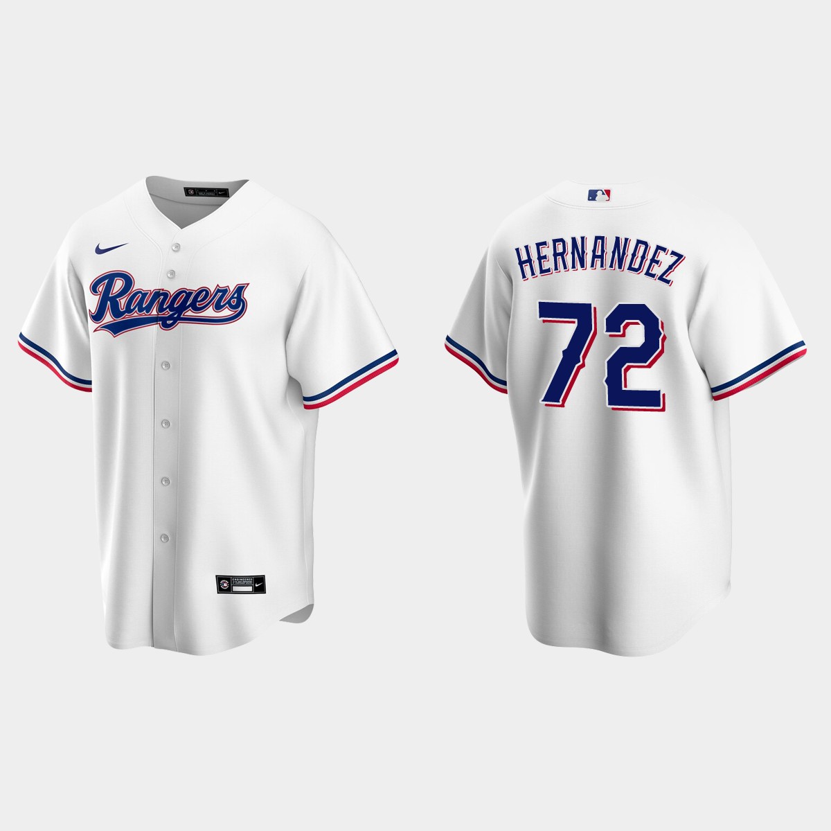 Texas Rangers Jonathan Hernandez Home Jersey - White