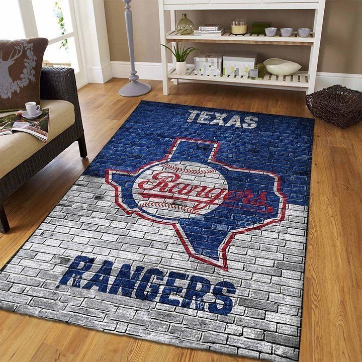 Texas Rangers Living Room Area Rectangle Rug