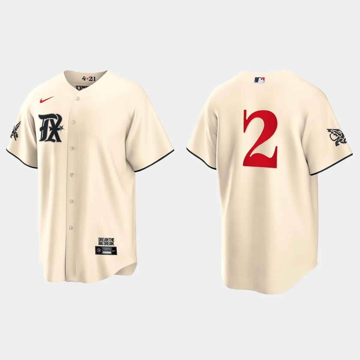 Texas Rangers Marcus Semien 2023 City Connect Jersey – Cream