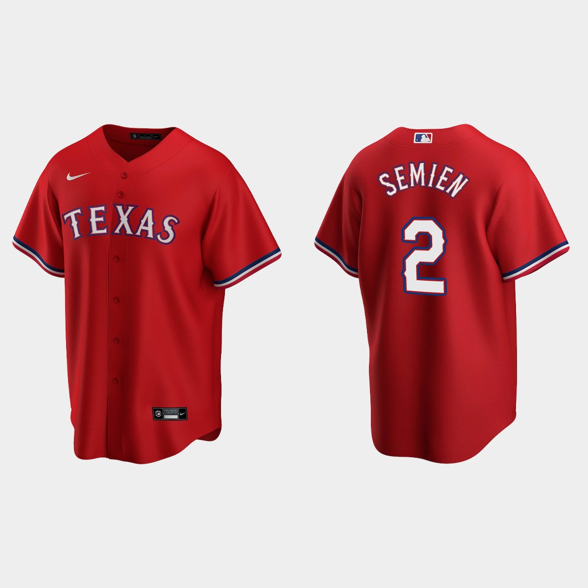 Texas Rangers Marcus Semien Alternate Jersey - Red