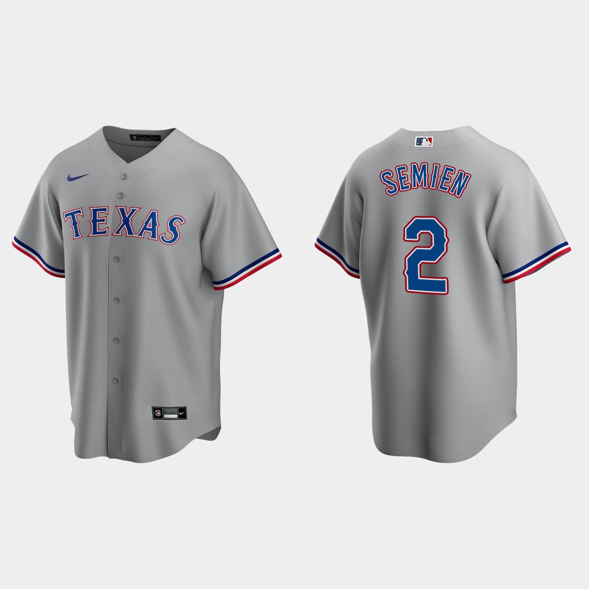 Texas Rangers Marcus Semien Road Jersey - Gray