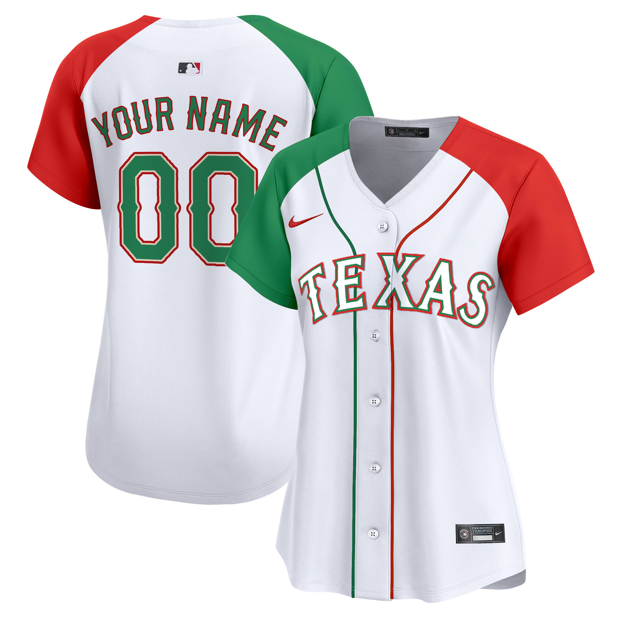 Texas Rangers Mexico Vapor Premier Limited Custom Alternate Jersey - All Stitched
