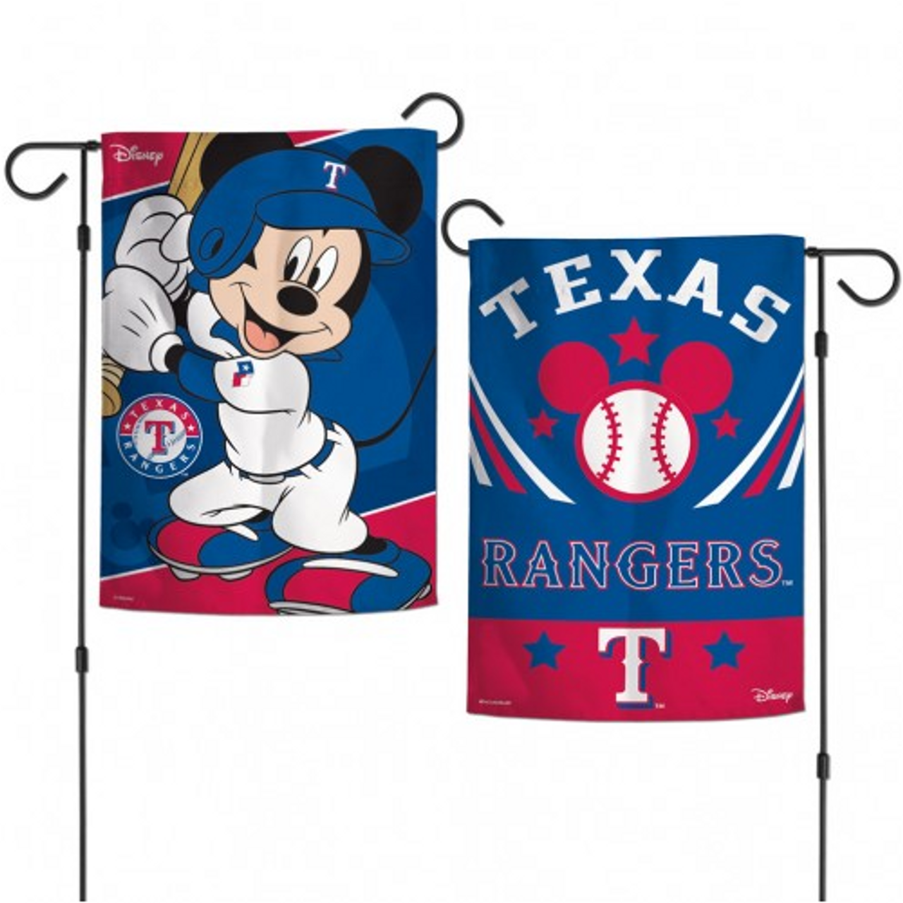 Texas Rangers Mickey Mouse Garden Flag, House Flag