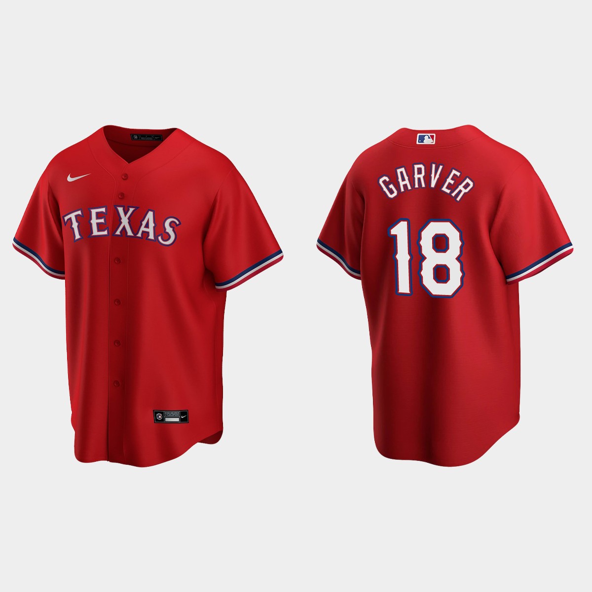 Texas Rangers Mitch Garver Alternate Jersey - Red