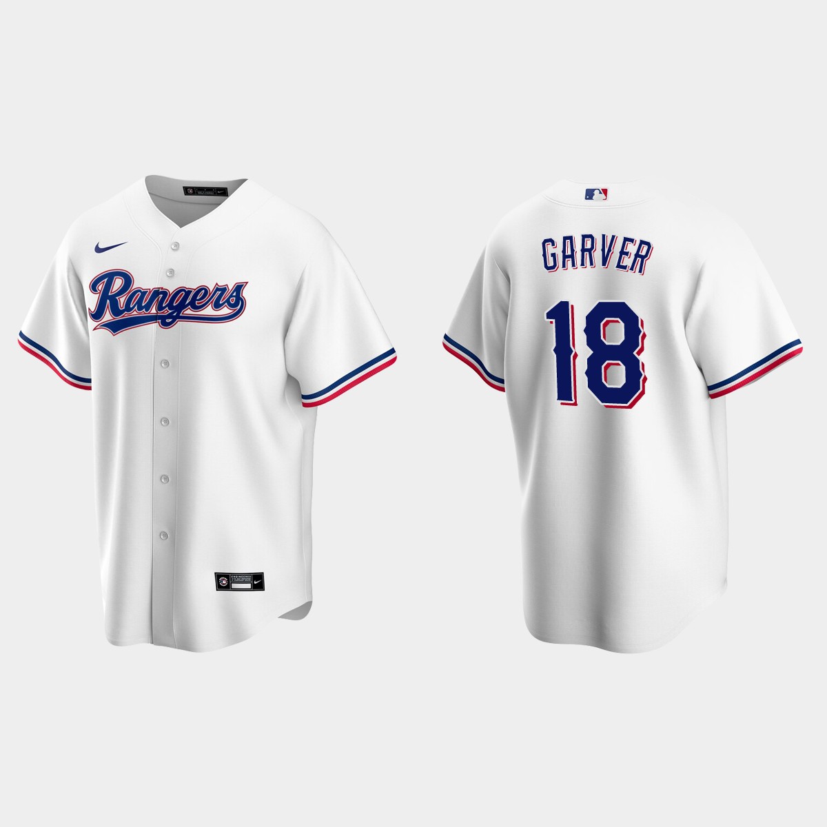 Texas Rangers Mitch Garver Home Jersey - White