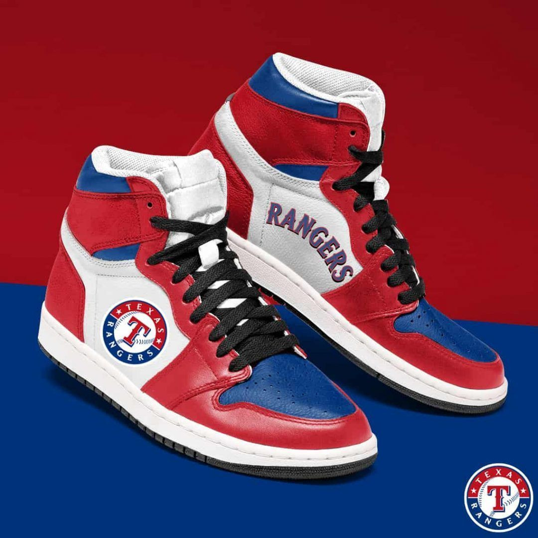 Texas Rangers MLB Sneakers Gift For Fans High Top Air Jordan Sneaker, Air Jordan Hightop