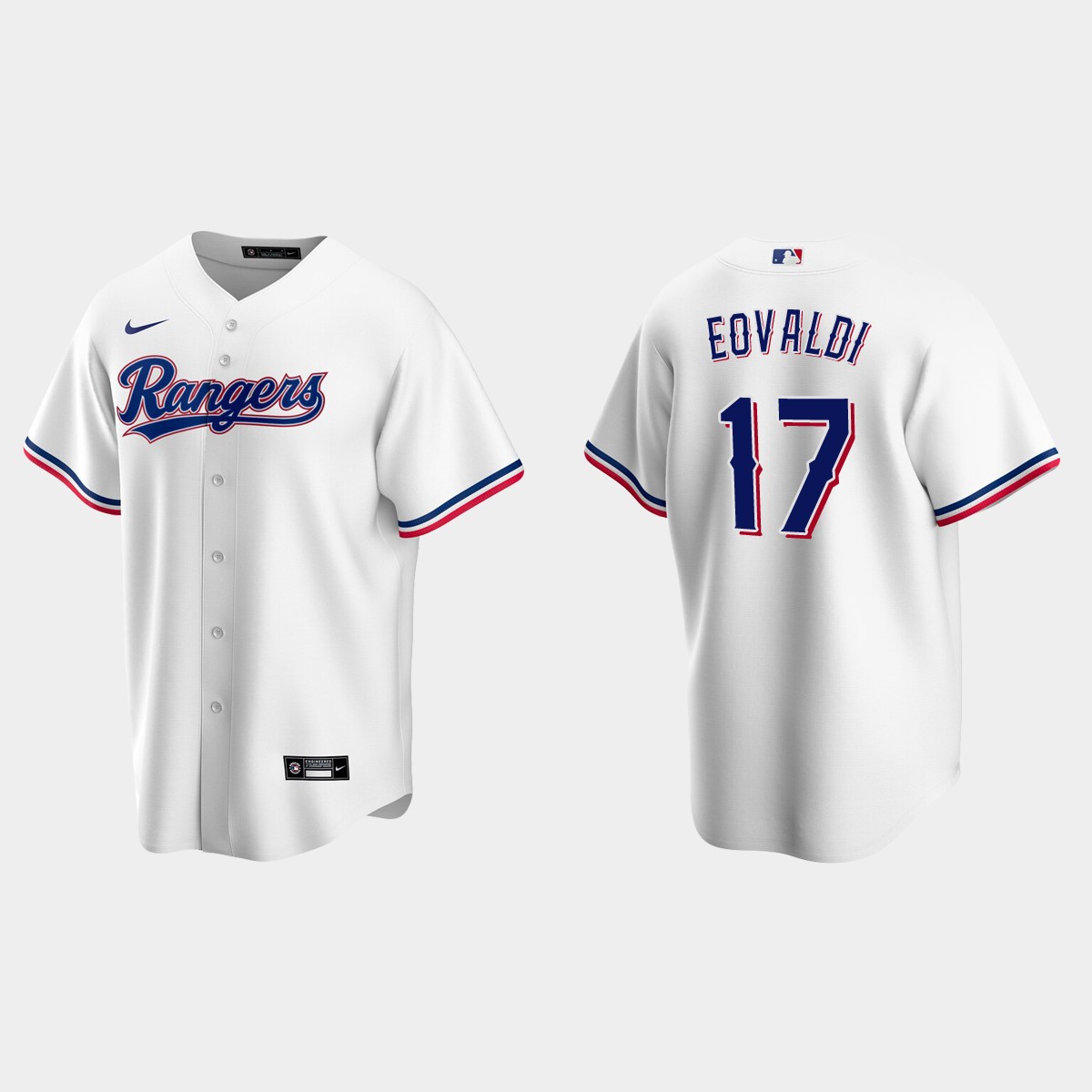 Texas Rangers Nathan Eovaldi Home Jersey - White