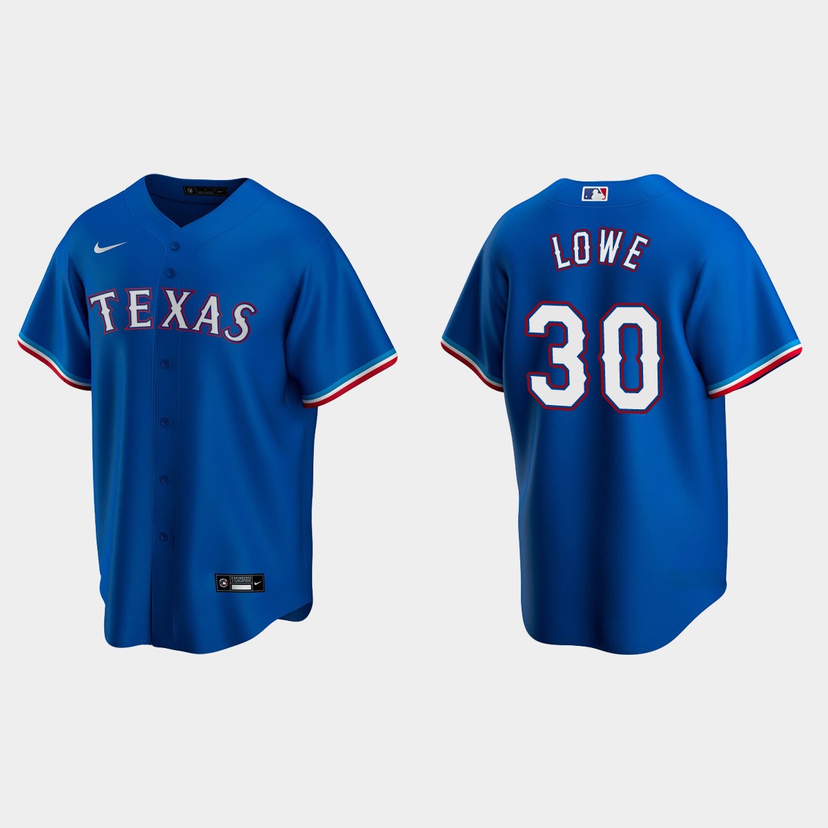 Texas Rangers Nathaniel Lowe Alternate Jersey - Royal